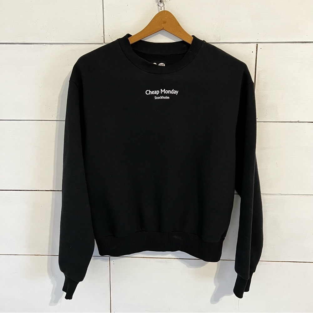 Cheap Monday Stockholm Crew Neck Logo Sweatshirt. Size XSmall. EUC